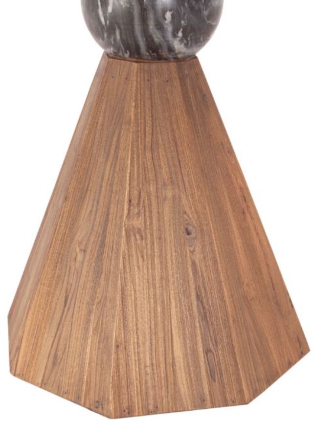 Home Trends & Design Eiffel Antique Teakwood 54" Dining Table-1