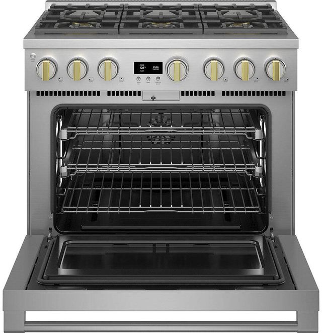 Monogram® Statement Collection 36" Stainless Steel Pro Style Gas Range-1