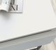 Sauder® North Avenue® White Modern Drop Leaf Dining Table with Gunmetal Legs -4