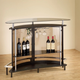 Coaster® Amarillo Black/Chrome 2-Tier Bar Unit-3