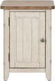 Liberty Furniture Farmhouse Reimagined Chestnut Side Table with Antique White Base-2