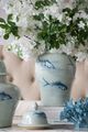 A & B Home Koi White Ginger Jar-5