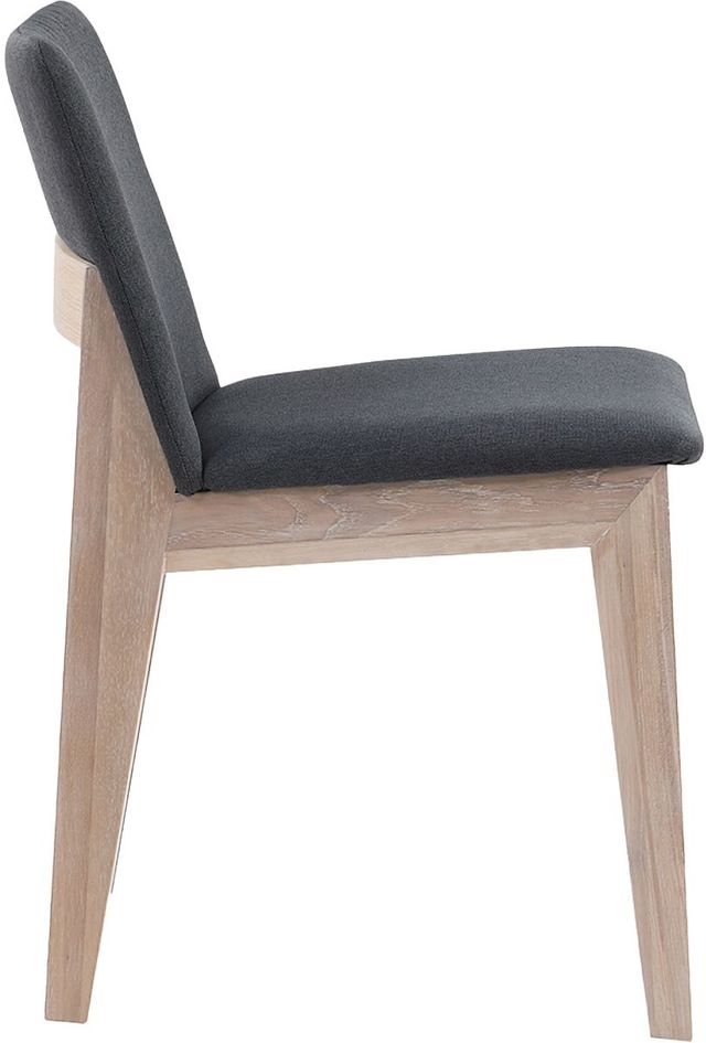 Moe's Home Collection Deco 2-Piece Dark Grey Oak Dining Chair Set-2