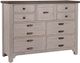 LM Co Home By Vaughan-Bassett Bungalow Home by Ben & Erin Napier Dover Gray/Folkstone 9-Drawer Master Dresser-0
