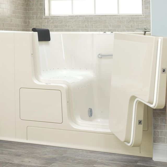 American Standard Gelcoat Premium Series Linen 32" x 52" Walk-In Tub with Air Spa System - Right-Hand Drain-3