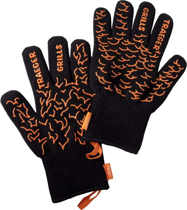 Traeger Black/Orange BBQ Mitts-2