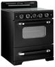 Unique® Appliances Classic Retro 30" Midnight Black Freestanding Electric Range-3