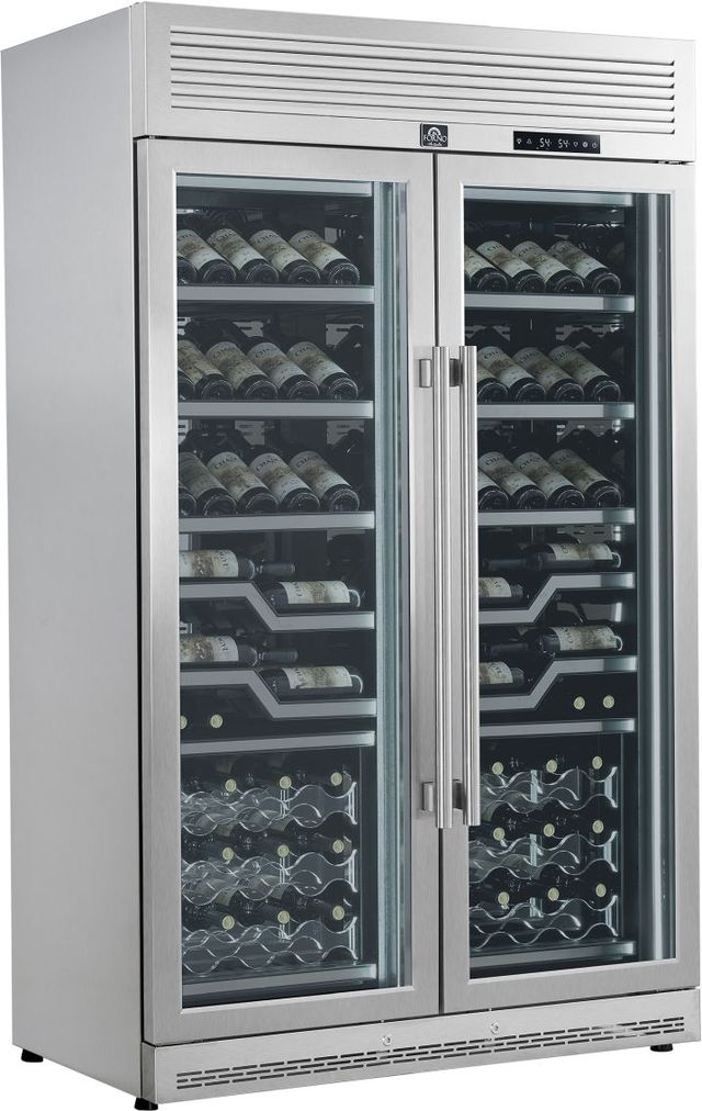 FORNO® Bacco Series Alta Qualita 48" 24 Cu. Ft. Stainless Steel Dual Zone Wine Cooler with -3