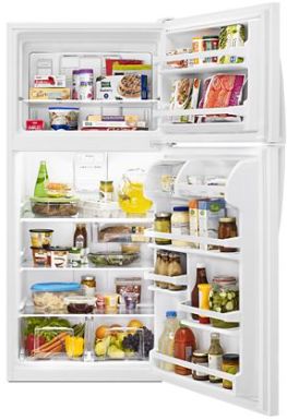 Whirlpool® 30" 18.3 Cu. Ft. White Top Freezer Refrigerator-3
