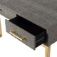 A & B Home Gray Console Table with Gold Metal Legs-3