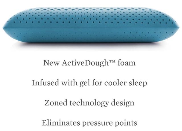 Malouf® Z® Zoned ActiveDough™ + Cooling Gel King Bed Pillow-4