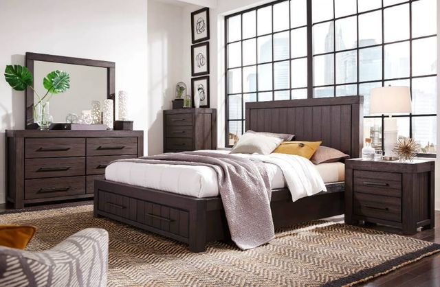 Modus Furniture Heath Basalt Gray Full Storage Bed-1