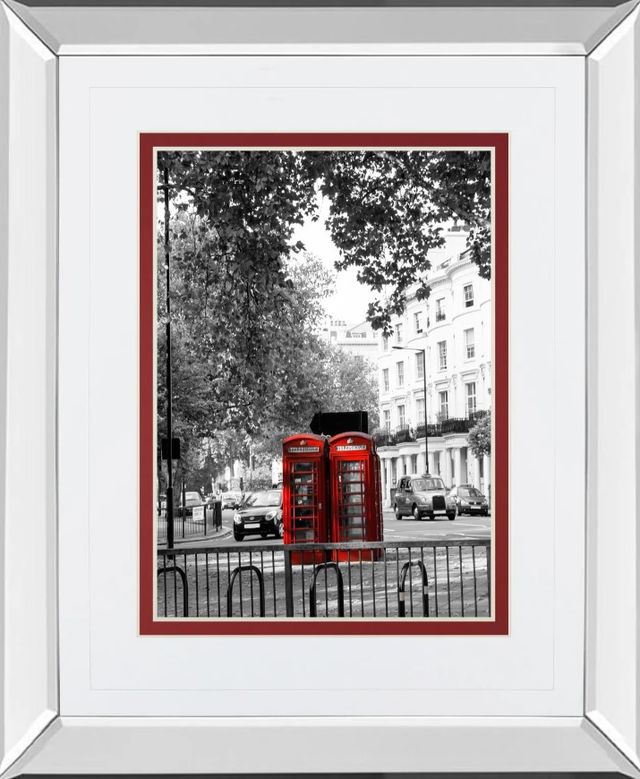 Classy Art Telephone by Emily Navas Mirror Framed Wall Art-0