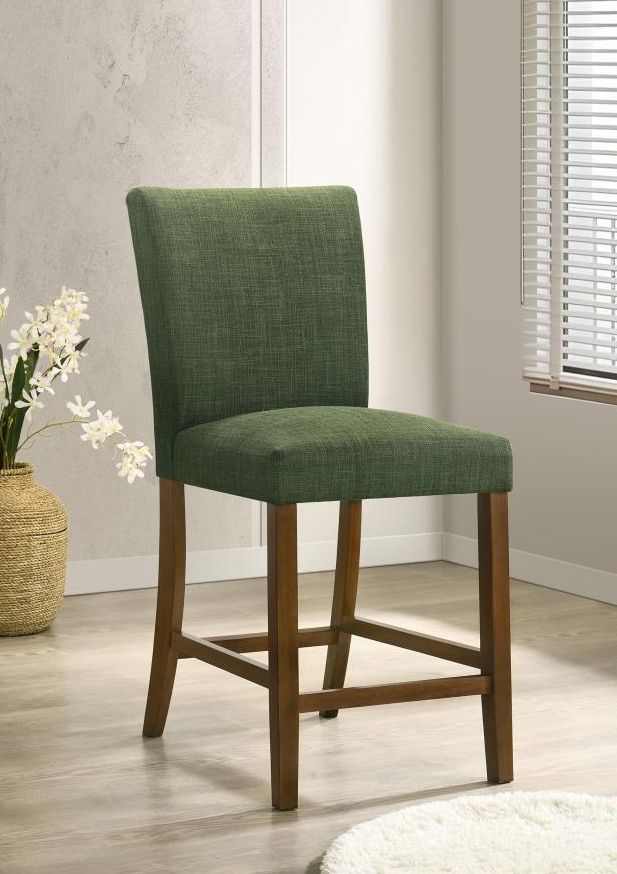 Coaster® Paxton 2-Piece Brown/Green Upholstered Counter Dining Side Chair-1