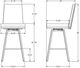 Amisco Customizable Linea Swivel Counter Stool-2