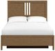 Whittier Wood® Furniture Bailey Nutmeg Queen Storage Panel Bed-3