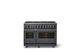 Viking® 7 Series 48" Cast Black Pro Style Dual Fuel Range-3