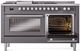 Ilve® Professional Plus II 60" Graphite Matte Pro Style Dual Fuel Range-3