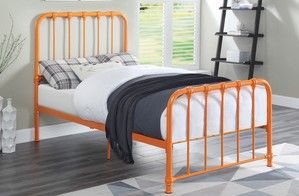 Mazin Furniture Bethany Orange Twin Youth Bed-2