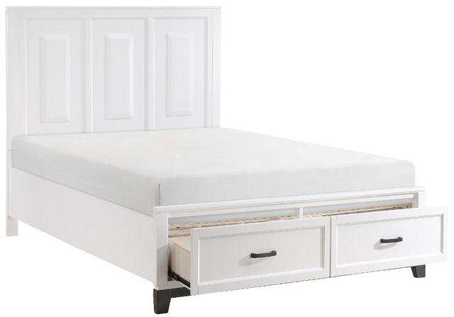 Homelegance® Garretson 4-Piece Gray/White Queen Panel Bedroom Set-3
