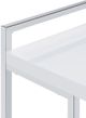 Coaster® Dani White High Gloss Snack Table with Chrome Base-2