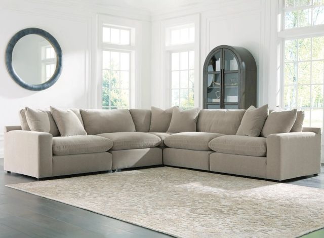 Benchcraft® Maxton Heights 5-Piece Pebble L-Shape Sectional-1