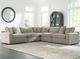 Benchcraft® Maxton Heights 5-Piece Pebble L-Shape Sectional-1