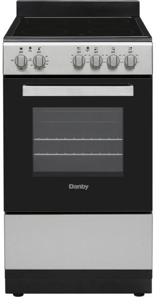 Danby 20" Stainless Steel Glass Top Freestanding Electric Range-0