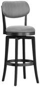HH2 Home Sloan Black/Slate Gray Swivel Bar Stool-0
