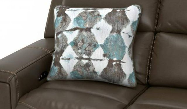 Catnapper® Arezzo Chocolate Leather Power Reclining Loveseat with Power Headrest-1