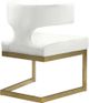 Meridian Furniture Alexandra Cream/Gold Dining Chair-3