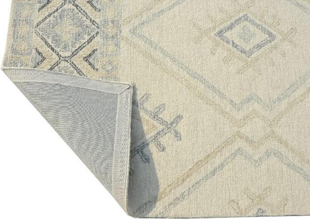 KAS Rugs Hudson Ivory Taupe Southwest 5'x7' Area Rug-2
