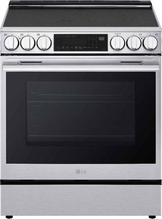 LG 30" PrintProof™ Stainless Steel Smart InstaView® Glass-Top Slide-In Electric Range with ProBake C
