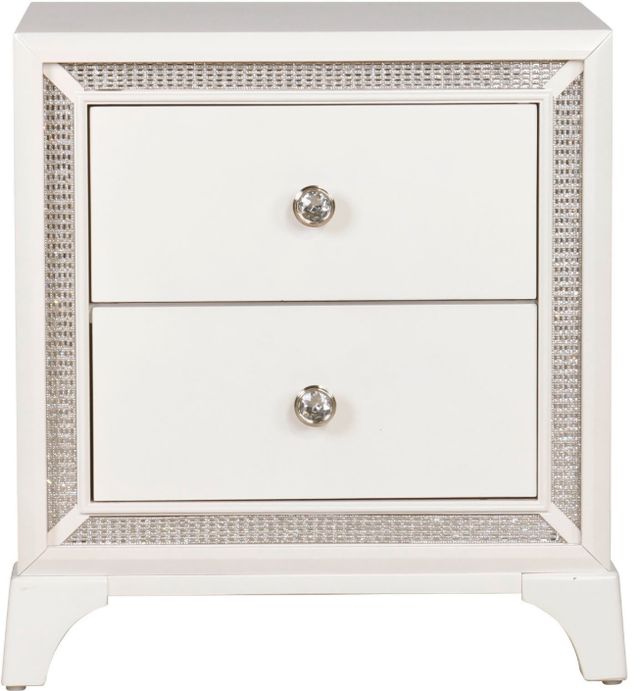 Steve Silver Co. Cassie Pearl Illuminating Glam Nightstand-3