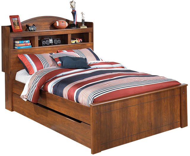 Signature Design by Ashley® Barchan 6-Piece Medium Brown Full Bookcase Bed Set-1
