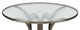 Telescope Casual Glass Top 48" Round Dining Table with Hole-1