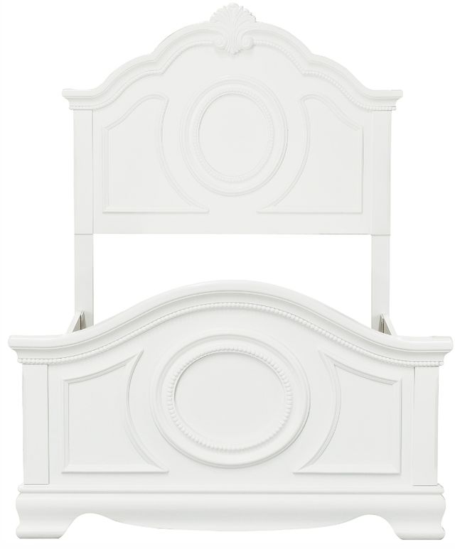 Homelegance® Lucida White Full Panel Bed-3