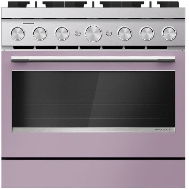 KitchenAid® 36" Wildflower 6 Burner Pro Style Dual Fuel Range with No Preheat Air Fry Mode-0