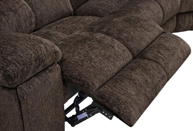 Parker House® Bronco 6-Piece Plush Umber Manual Reclining L-Shape Sectional-4