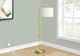 Monarch Specialties Inc. Brass Floor Lamp with Double Rod-2