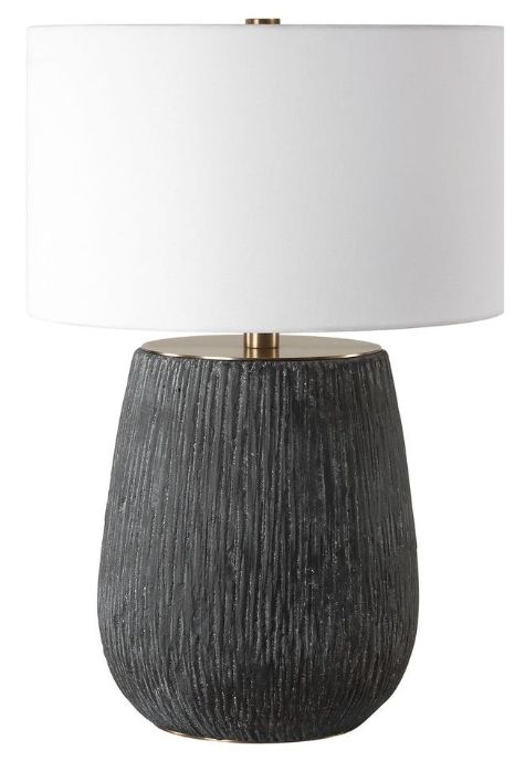 Uttermost® Americana Aged Black Table Lamp-3