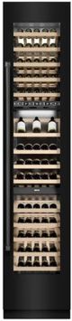 ZLINE 18 in. 9 Cu. Ft. Triple Zone 68 Bottle Right Hinge Column Wine Cooler in Black Stainless Steel-2
