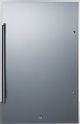 Summit® 3.13 Cu. Ft. Stainless Steel Shallow Depth Outdoor Built In All Refrigerator-0