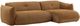 Dovetail Furniture Sonique 2-Piece Caramel Right-Arm Facing Chaise Sectional Set-0