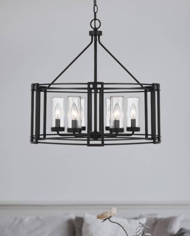 Cal® Lighting & Accessories Luton Cage 6-Light Iron Metal Chandelier-4