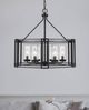 Cal® Lighting & Accessories Luton Cage 6-Light Iron Metal Chandelier-4