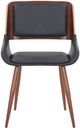 Inspire™ Hudson Black/Walnut Side Chair, Faux Leather-3
