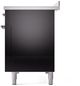 Ilve® Nostalgie II Series 48" Glossy Black Pro Style Induction Range-3