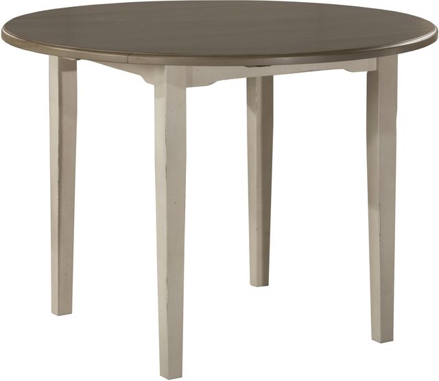 HH2 Home Clarion 5-Piece Two-Tone Round Drop Leaf Dining Set with Upholstered Chairs-1