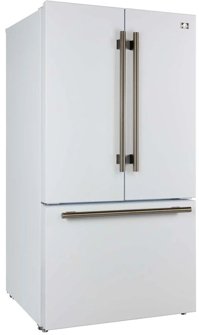FORNO® Rivello 36 in. 27.4 Cu. Ft. White French Door Refrigerator-2